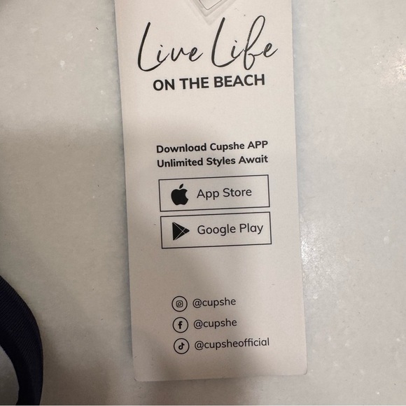 CUPSHE Women’s Blue One Piece Swimsuit Tummy Control NWT Size L - Picture 7 of 11